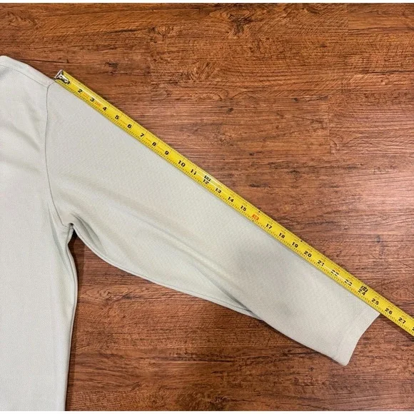 FootJoy Light Green Performance 1/4 Zip Pullover Golf Sweater Sweatshirt Men's L - Picture 9 of 9